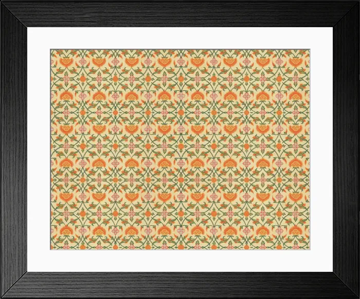 Framed Print : Traditional Indian Floral Wallpaper Framed Print : Traditional Indian Floral Wallpaper