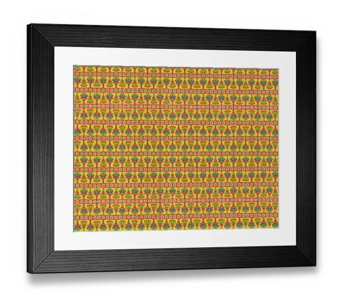 Framed Print : Traditional Egyptian Wallpaper Framed Print : Traditional Egyptian Wallpaper