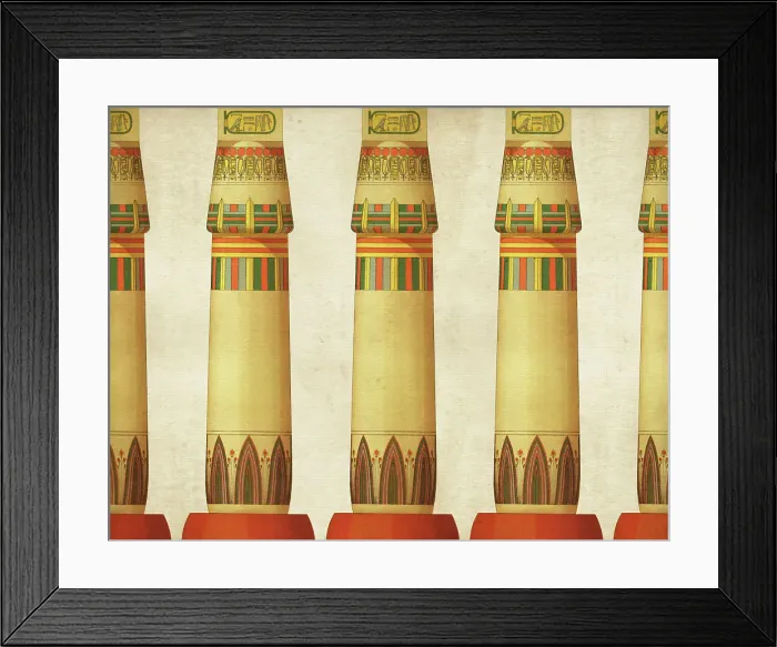 Framed Print : Traditional Egyptian Columns Framed Print : Traditional Egyptian Columns