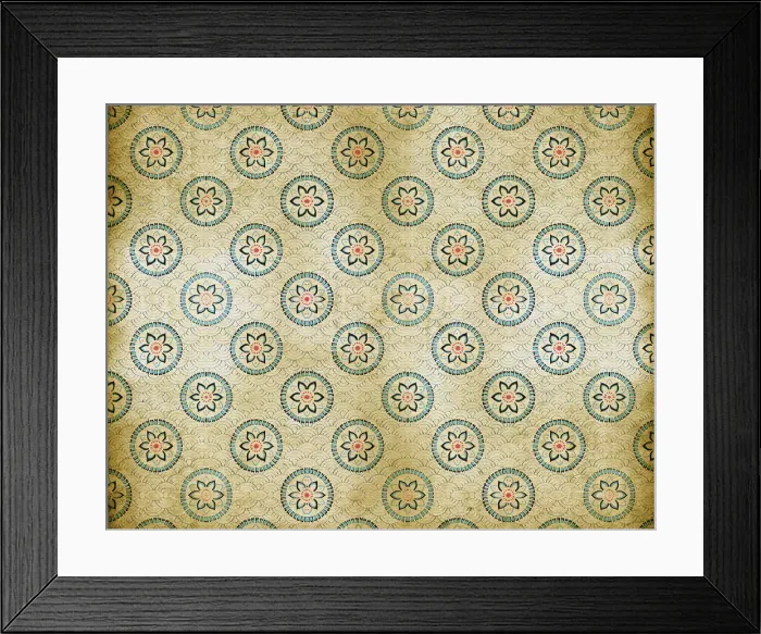 Framed Print : Old Asian Wallpaper Framed Print : Old Asian Wallpaper