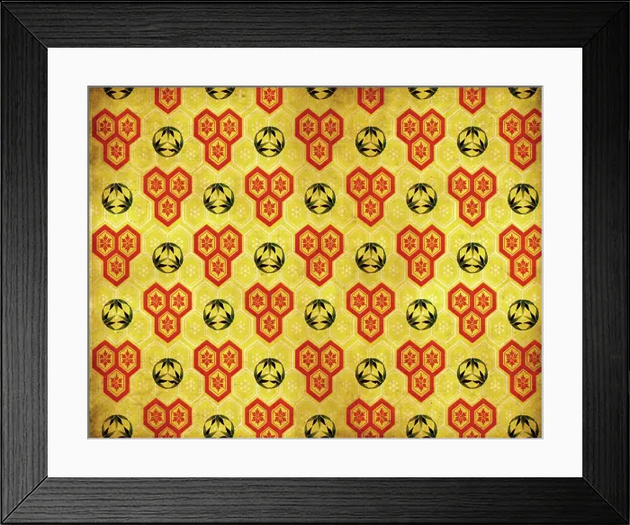 Framed Print : Old Asian Wallpaper Framed Print : Old Asian Wallpaper