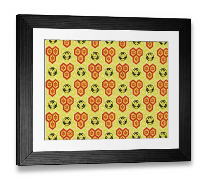 Framed Print : Traditional Asian Wallpaper Framed Print : Traditional Asian Wallpaper