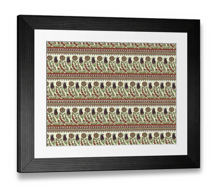Framed Print : Traditional Persian Wallpaper