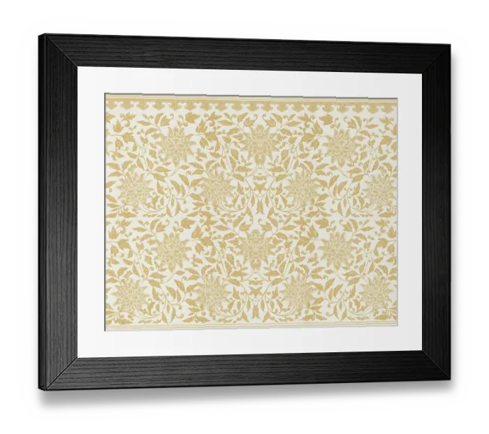 Framed Print : Traditional Asian Wallpaper Framed Print : Traditional Asian Wallpaper