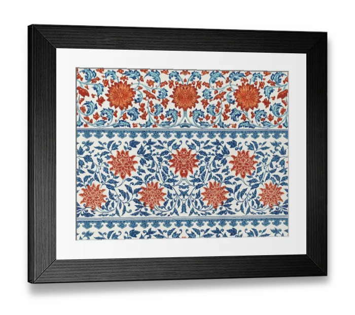 Framed Print : Floral Wallpaper