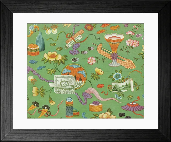 Framed Print : Traditional Japanese Wallpaper Framed Print : Traditional Japanese Wallpaper