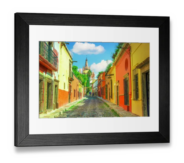 Framed Print : Aldama Street. San Miguel de Allende, Mexico Framed Print : Aldama Street. San Miguel de Allende, Mexico