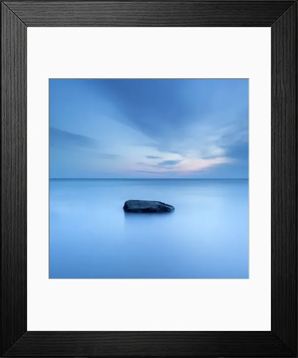 Framed Print : Lone rock in sea Framed Print : Lone rock in sea