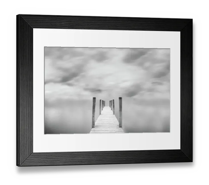 Framed Print : Jetty against cloudy sky Framed Print : Jetty against cloudy sky