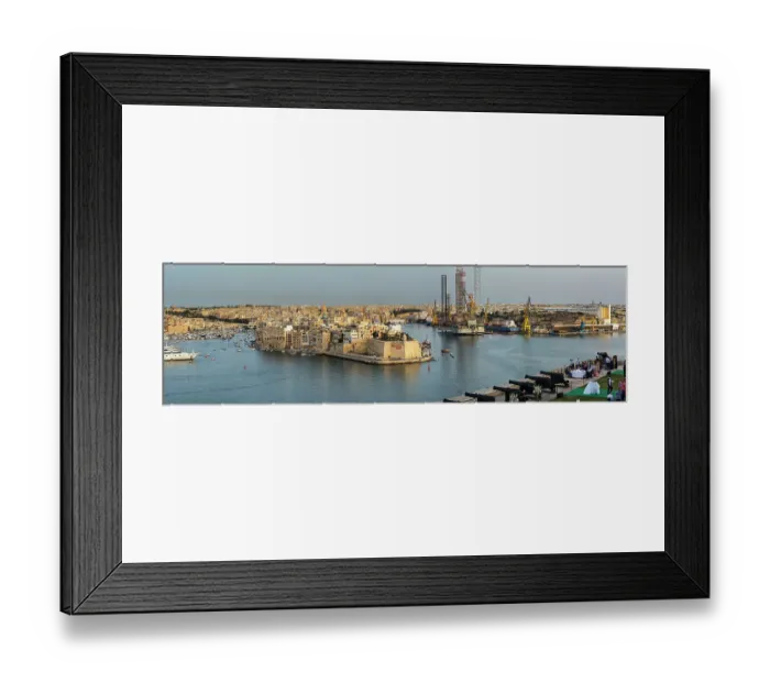 Framed Print : The 3 Cities and the Grand Harbour Framed Print : The 3 Cities and the Grand Harbour