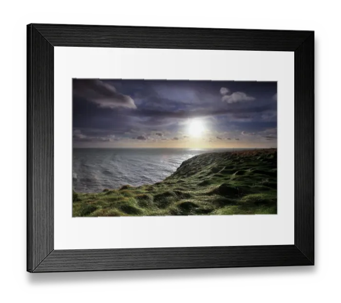 Framed Print : Lud Castle Seaton cliffs arbroath