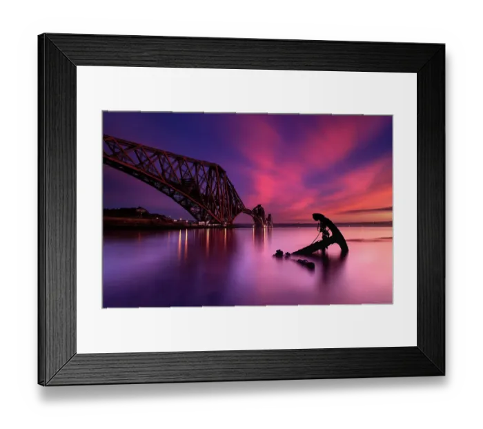 Framed Print : Forth Rail Bridge at sunset, Scotland Framed Print : Forth Rail Bridge at sunset, Scotland
