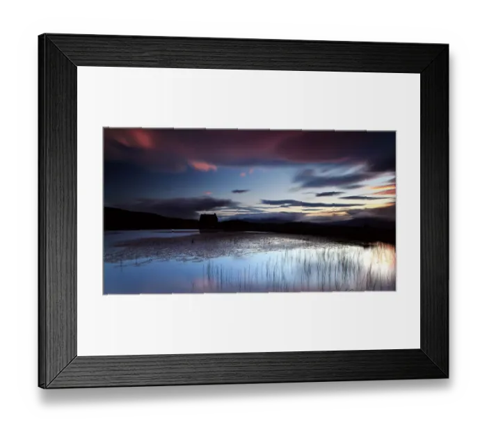 Framed Print : Highland hill loch and small mountain Framed Print : Highland hill loch and small mountain
