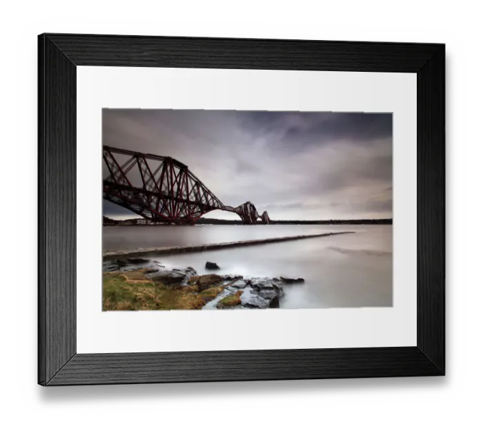 Framed Print : Forth Rail bridge and jetty Framed Print : Forth Rail bridge and jetty