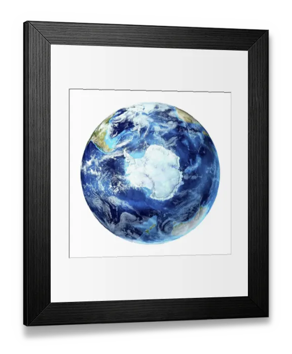 Framed Print : Antarctic, artwork Framed Print : Antarctic, artwork