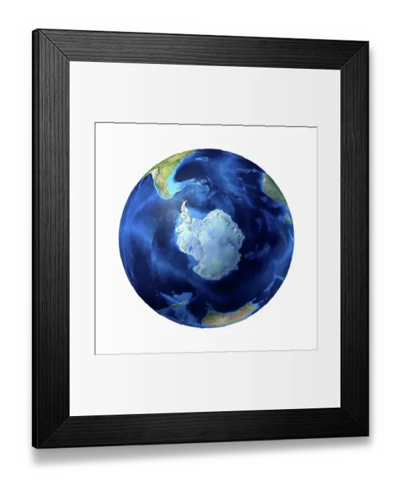 Framed Print : Antarctic, artwork Framed Print : Antarctic, artwork