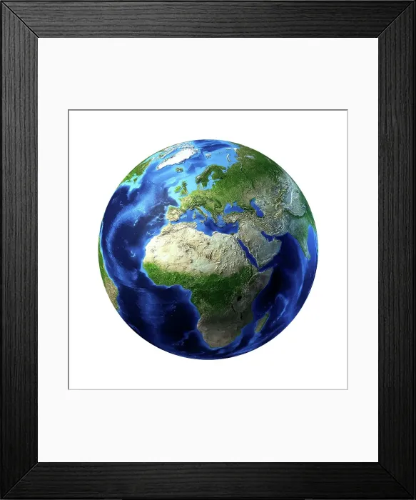 Framed Print : Africa, artwork Framed Print : Africa, artwork