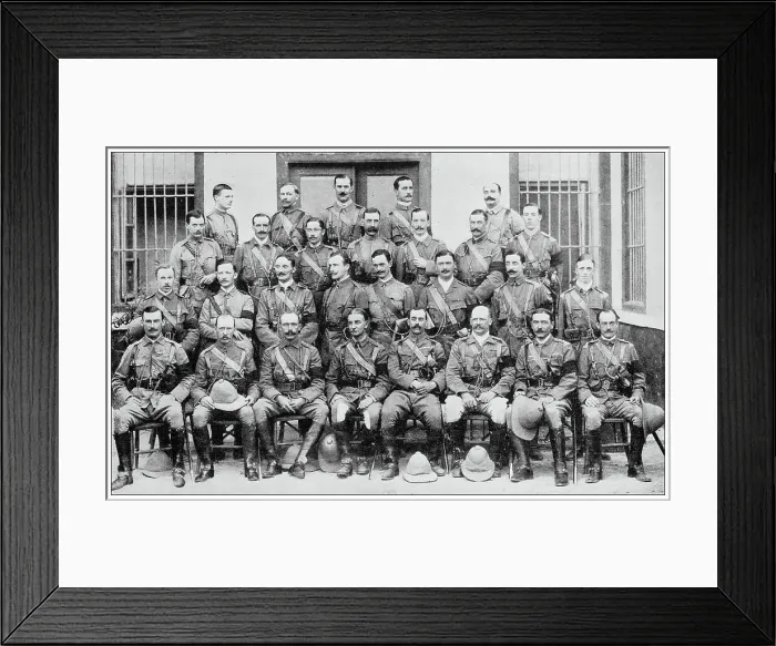 Framed Print : Antique image from British magazine: Officers and Attached Officers, 21st Lancers Framed Print : Antique image from British magazine: Officers and Attached Officers, 21st Lancers