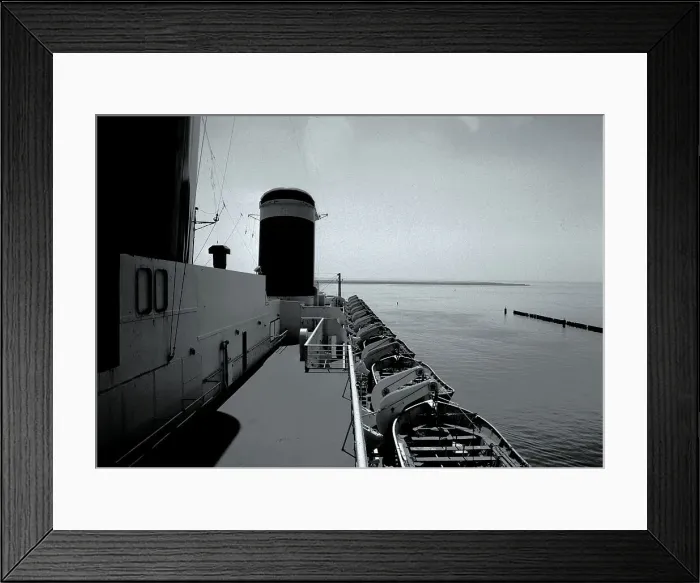 Framed Print : Sundeck and aft Funnel SS United States Framed Print : Sundeck and aft Funnel SS United States