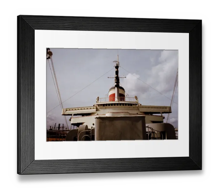 Framed Print : Foredeck and Pilot House SS United States Framed Print : Foredeck and Pilot House SS United States