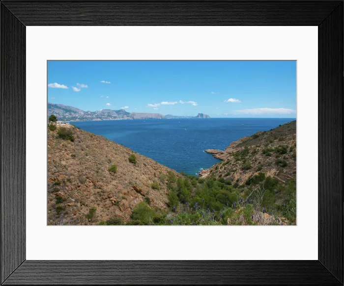 Framed Print : Altea Bay and Penya d'Ilfach Mountain in the distance, Albir, Alicante, Spain Framed Print : Altea Bay and Penya d'Ilfach Mountain in the distance, Albir, Alicante, Spain
