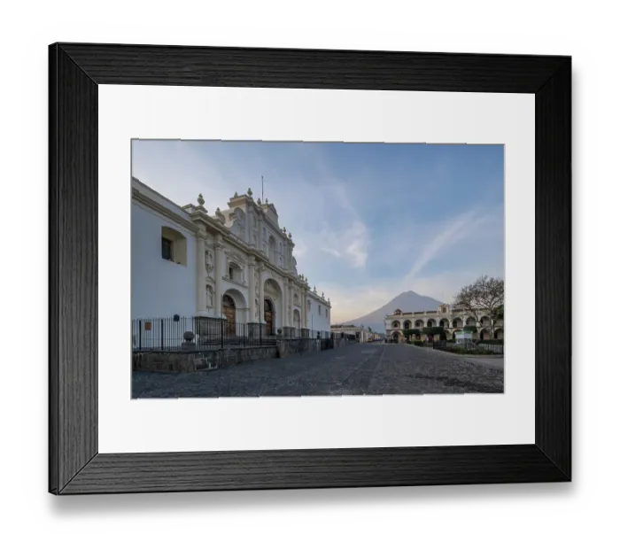 Framed Print : street in Antigua, Guatemala Framed Print : street in Antigua, Guatemala