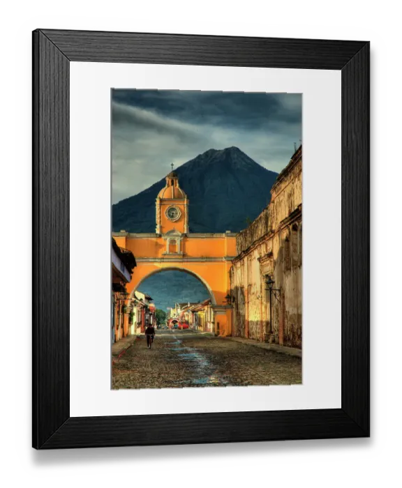 Framed Print : Archway and Volcano Framed Print : Archway and Volcano