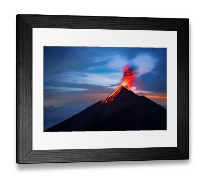 Framed Print : Volcan de Fuego erupting, as seen from Acatenango Framed Print : Volcan de Fuego erupting, as seen from Acatenango