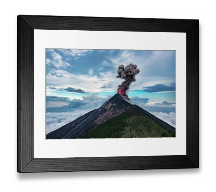 Framed Print : Volcan de Fuego erupting Framed Print : Volcan de Fuego erupting