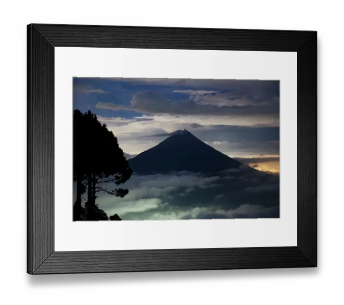 Framed Print : Volcan de Agua as seen from Acatenango Framed Print : Volcan de Agua as seen from Acatenango