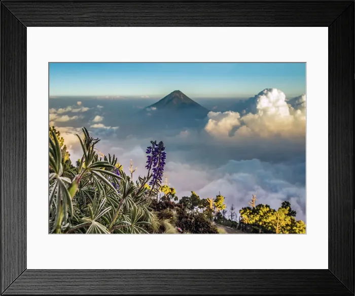 Framed Print : clouds near Volcano Agua Framed Print : clouds near Volcano Agua
