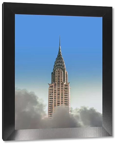 Chrysler Building emerging from clouds