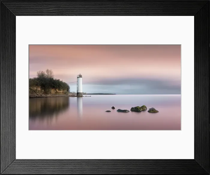 Framed Print : Long exposure of a colourful sunset behind the abandoned lighthouse on the Baltic Sea coast in Maltzien on Ruegen, Germany, Europe Framed Print : Long exposure of a colourful sunset behind the abandoned lighthouse on the Baltic Sea coast in Maltzien on Ruegen, Germany, Europe