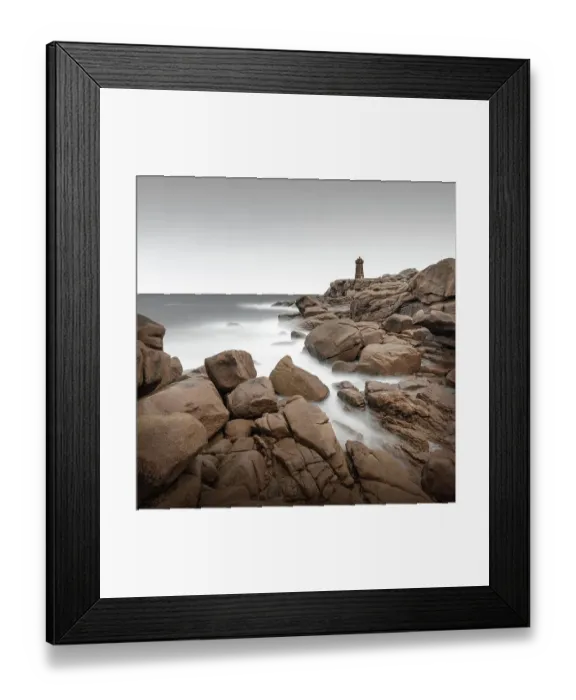 Framed Print : Long exposure of the Phare de Ploumanach lighthouse on the rugged coast of Brittany, France Framed Print : Long exposure of the Phare de Ploumanach lighthouse on the rugged coast of Brittany, France
