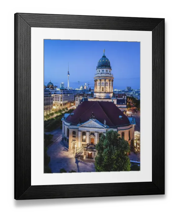 Framed Print : French cathedral at the Gendarmenmarkt, Berlin, Germany