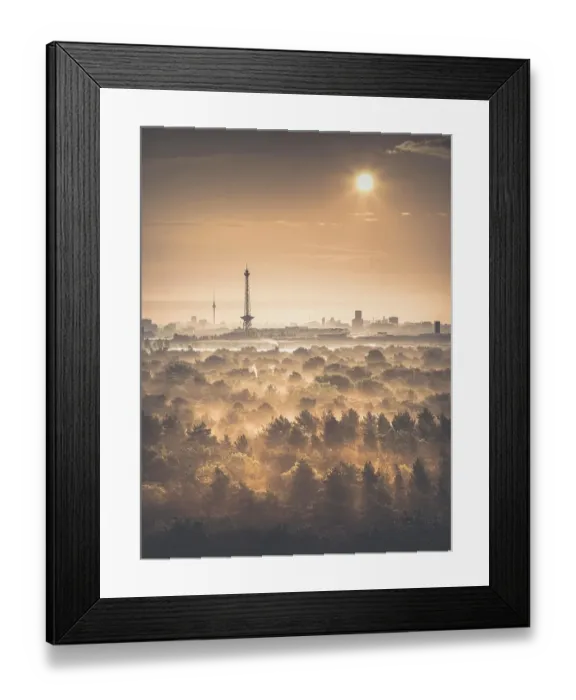 Framed Print : Radio Tower and TV Tower Berlin, Berlin, Germany