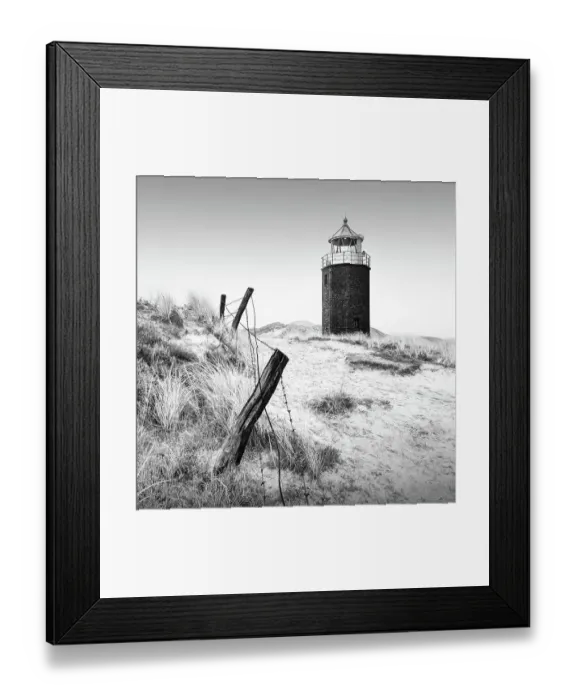 Framed Print : Black and white photograph of the famous Quermarken fire near Kampen on the island of Sylt, Germany Framed Print : Black and white photograph of the famous Quermarken fire near Kampen on the island of Sylt, Germany