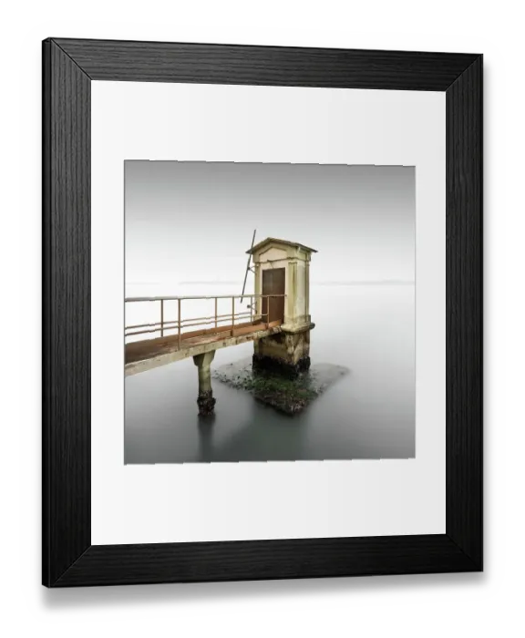 Framed Print : Long exposure of a water level gauge in the Venice Lagoon, Italy Framed Print : Long exposure of a water level gauge in the Venice Lagoon, Italy