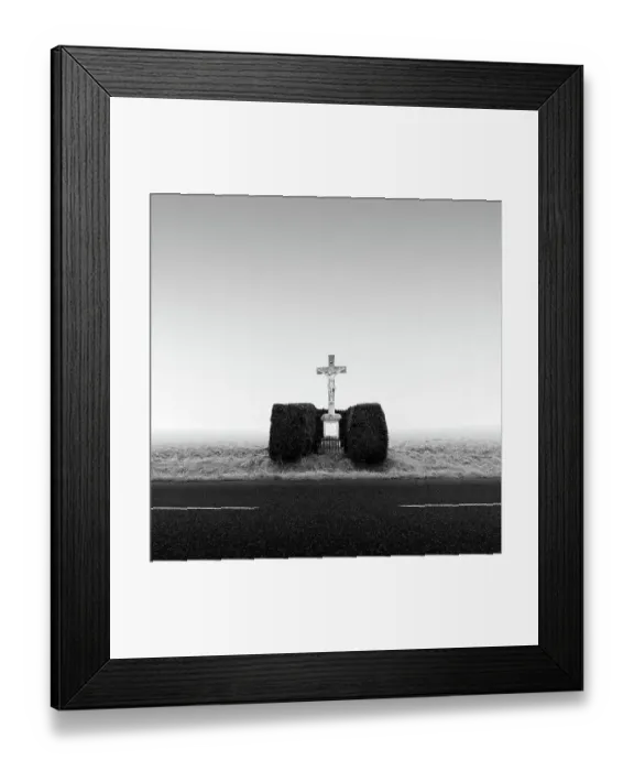 Framed Print : One of the typical Alsatian crosses at the roadside. Alsace, France Framed Print : One of the typical Alsatian crosses at the roadside. Alsace, France