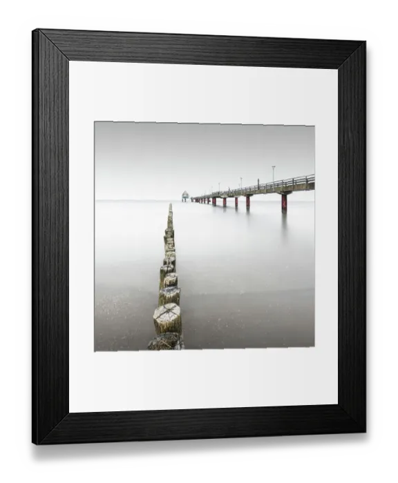 Framed Print : Pier with diving gondola at the Baltic resort Zingst, Germany Framed Print : Pier with diving gondola at the Baltic resort Zingst, Germany