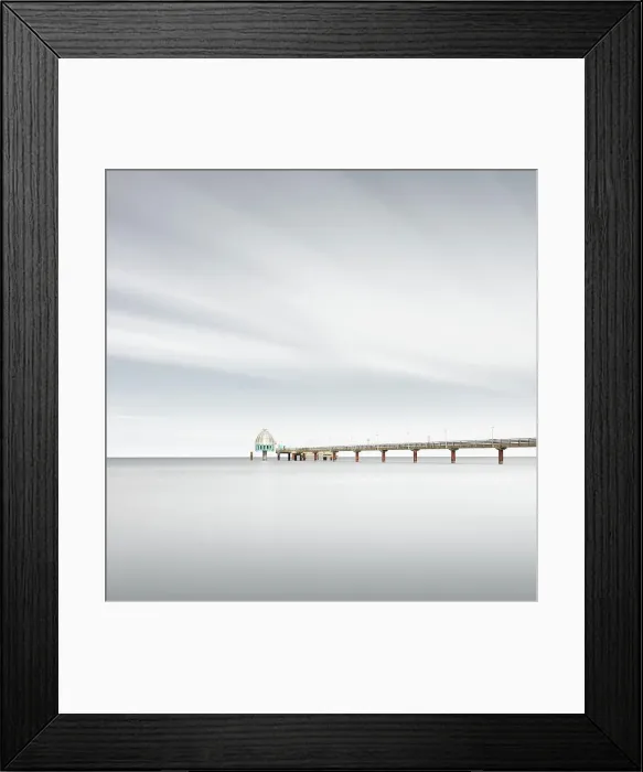 Framed Print : Pier with diving gondola at the Baltic resort Zingst, Germany Framed Print : Pier with diving gondola at the Baltic resort Zingst, Germany