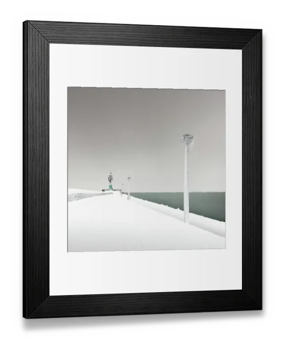 Framed Print : Iced lighthouse in the harbour of Sassnitz, Ruegen, Germany Framed Print : Iced lighthouse in the harbour of Sassnitz, Ruegen, Germany
