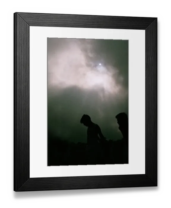 Framed Print : Boys Silhouette against Dramatic Sky Framed Print : Boys Silhouette against Dramatic Sky