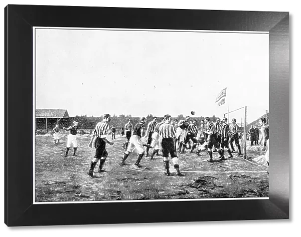 Antique photograph: Football match