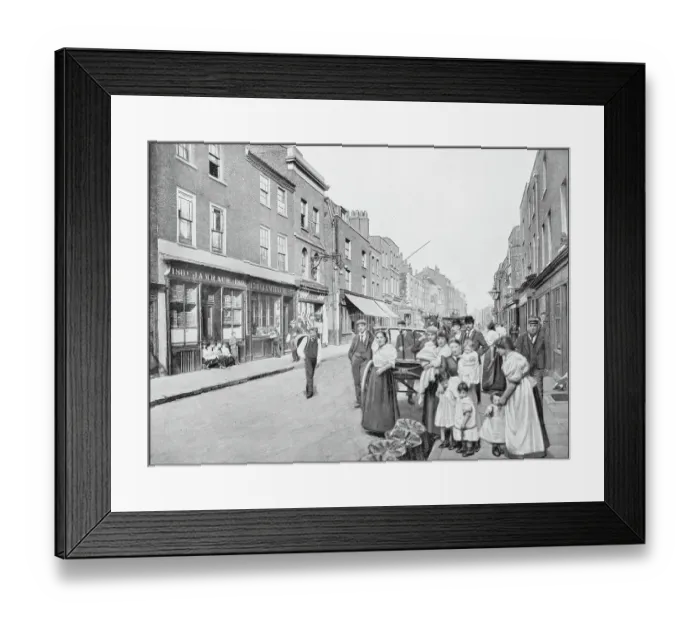 Framed Print : Antique photograph of London: St George's Street Framed Print : Antique photograph of London: St George's Street