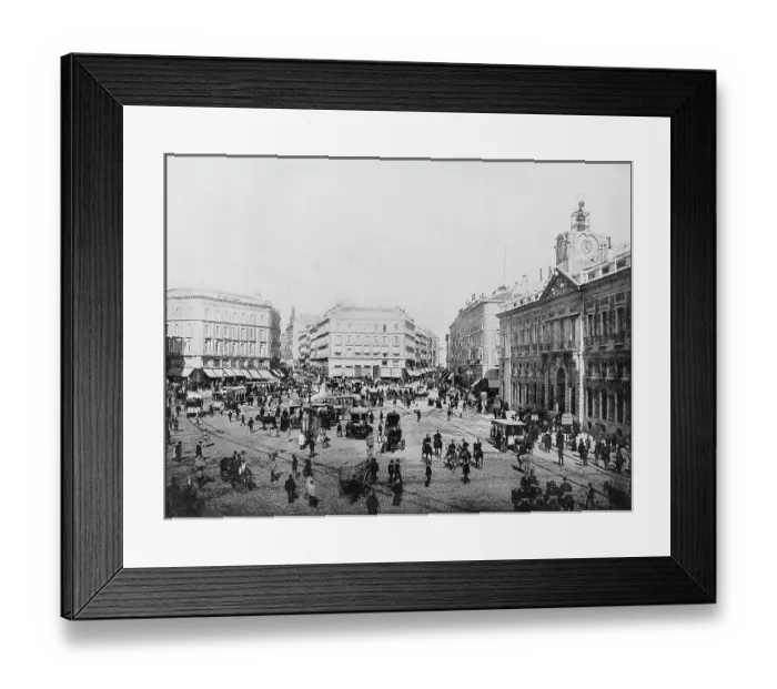 Framed Print : Antique photograph of World's famous sites: Madrid Framed Print : Antique photograph of World's famous sites: Madrid