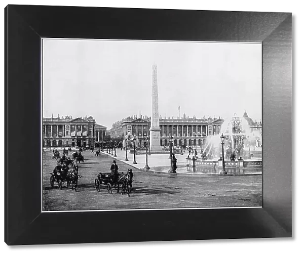 Antique photograph of World's famous sites: Paris