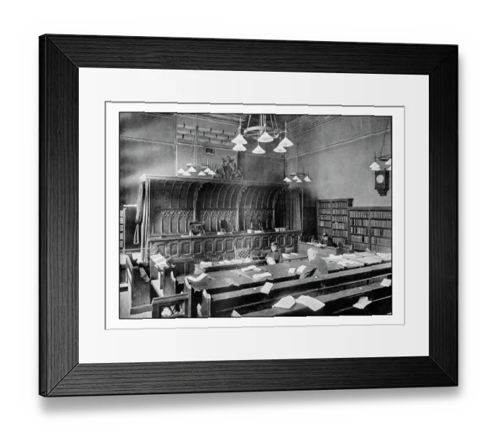 Framed Print : Antique London's photographs: The court of appeal, Royal Palace of Justice