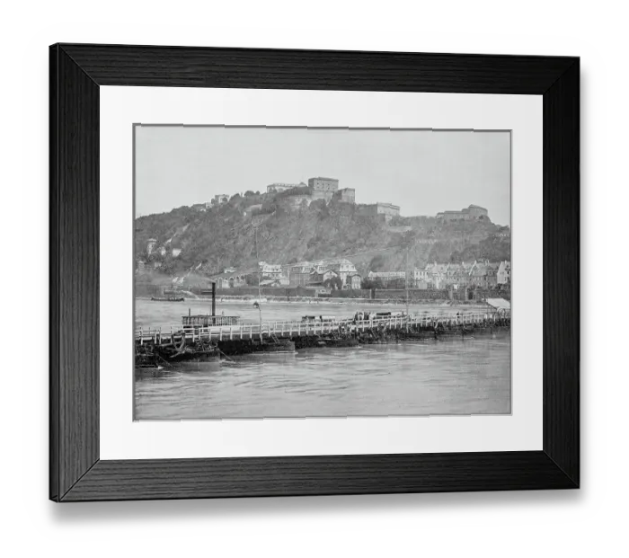 Framed Print : Antique photograph of World's famous sites: Koblenz, Germany Framed Print : Antique photograph of World's famous sites: Koblenz, Germany