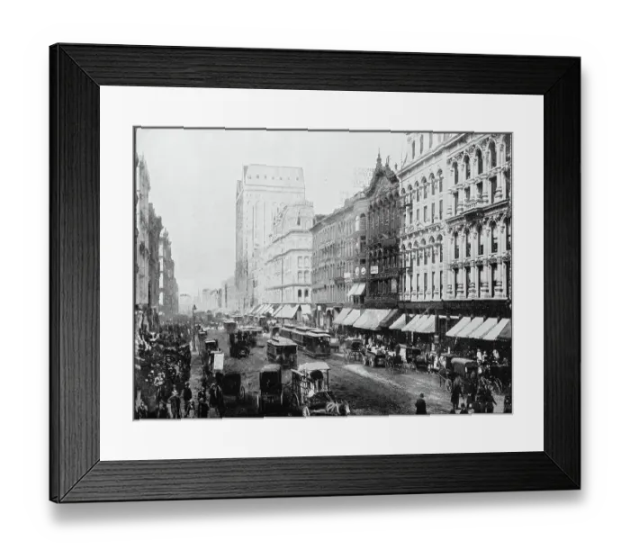 Framed Print : Antique photograph of World's famous sites: Chicago Framed Print : Antique photograph of World's famous sites: Chicago